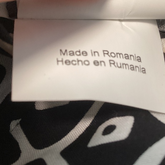 Persona by Marina Rinaldi Black and White Patterned Dress - Picture 8 of 8